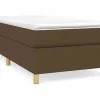 Estructura de cama box spring tela marrón 90x200 cm^Clicnbuy Online