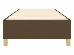 Estructura de cama box spring tela marrón 90x200 cm^Clicnbuy Online