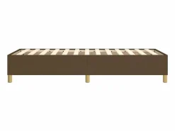 Estructura de cama box spring tela marrón 90x200 cm^Clicnbuy Online