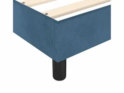 Clicnbuy Estructura de cama box spring terciopelo azul oscuro 140x190 cm Online