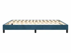 Clicnbuy Estructura de cama box spring terciopelo azul oscuro 160x200 cm Sale