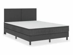 Clicnbuy Somier - 160X200Cm|Estructura de cama Box Spring tela gris 160x200 cm