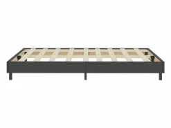 Clicnbuy Somier - 160X200Cm|Estructura de cama Box Spring tela gris 160x200 cm