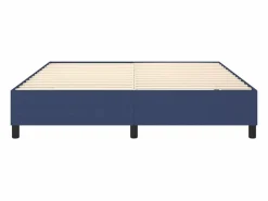 Clicnbuy Somier - 160X200Cm|Estructura de cama box spring tela azul 160x200 cm
