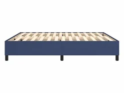 Clicnbuy Somier - 160X200Cm|Estructura de cama box spring tela azul 160x200 cm