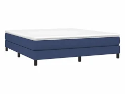 Clicnbuy Somier - 180X200Cm|Estructura de cama box spring tela azul 180x200 cm