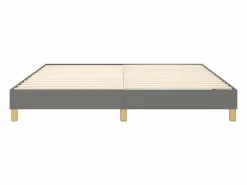 Clicnbuy Estructura de cama box spring tela gris oscuro 180x200 cm Sale