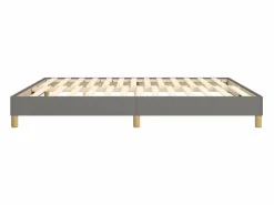 Clicnbuy Estructura de cama box spring tela gris oscuro 180x200 cm Sale