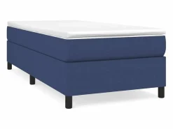 Estructura de cama box spring tela azul 80x200 cm^Clicnbuy Hot