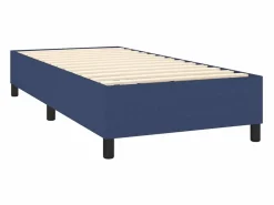Estructura de cama box spring tela azul 80x200 cm^Clicnbuy Hot