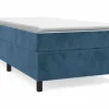 Clicnbuy Estructura de cama box spring terciopelo azul oscuro 90x190 cm Clearance