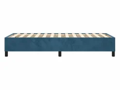 Clicnbuy Estructura de cama box spring terciopelo azul oscuro 90x190 cm Clearance