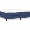 Clicnbuy Estructura de cama box spring tela azul 160x200 cm Online