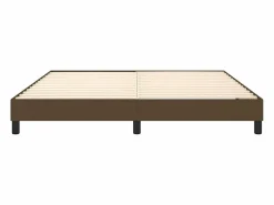 Clicnbuy Somier - 180X200Cm|Estructura de cama box spring tela marrón 180x200 cm