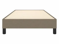 Clicnbuy Estructura de cama box spring tela gris taupe 100x200 cm New