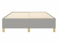 Clicnbuy Estructura de cama box spring tela gris claro 140x190 cm Clearance