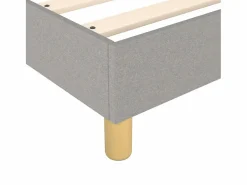 Clicnbuy Estructura de cama box spring tela gris claro 140x190 cm Clearance