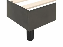 Clicnbuy Somier - 180X200Cm|Estructura de cama box spring terciopelo gris oscuro 180x200 cm