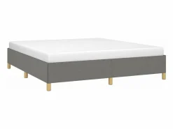 Clicnbuy Somier - 160X200Cm|Estructura de cama box spring tela gris oscuro 160x200 cm
