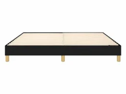 Estructura de cama box spring tela negro 180x200 cm^Clicnbuy Clearance