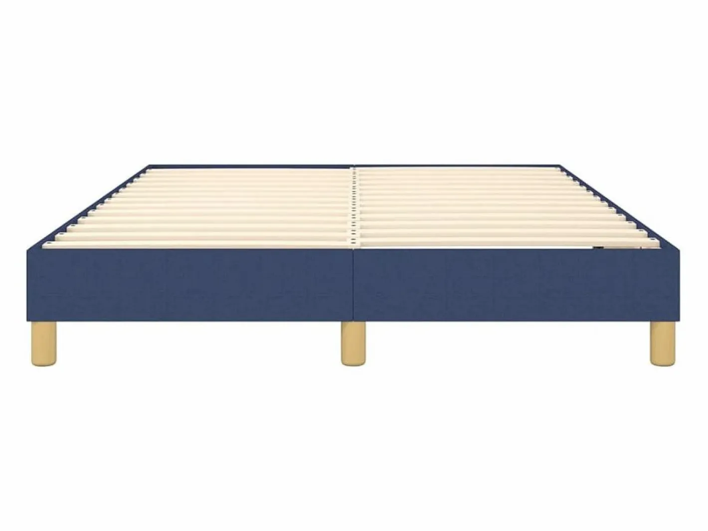 Estructura de cama box spring tela azul 140x190 cm^Clicnbuy Best