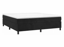 Clicnbuy Estructura de cama box spring terciopelo negro 200x200 cm Online