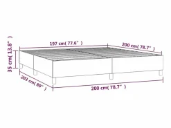 Clicnbuy Estructura de cama box spring terciopelo negro 200x200 cm Online