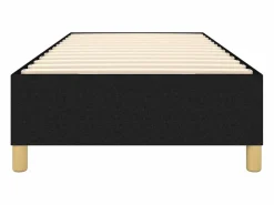 Clicnbuy Somier Tapizado|Somier - 90X190Cm|Estructura de cama box spring tela negro 90x190 cm