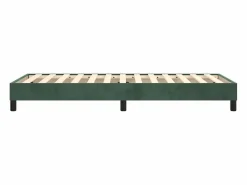 Clicnbuy Estructura de cama box spring terciopelo verde oscuro 90x190 cm New