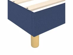 Estructura de cama box spring tela azul 140x200 cm^Clicnbuy Hot