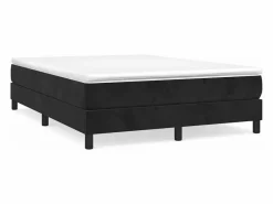 Clicnbuy Estructura de cama box spring terciopelo negro 140x190 cm Online