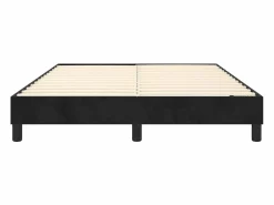 Clicnbuy Estructura de cama box spring terciopelo negro 140x190 cm Online