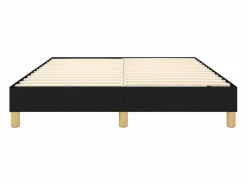 Clicnbuy Estructura de cama box spring tela negro 140x190 cm Best
