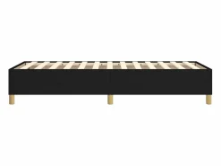 Clicnbuy Somier Tapizado|Estructura de cama box spring tela negro 80x200 cm