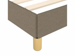 Clicnbuy Estructura de cama box spring tela gris taupe 160x200 cm Sale