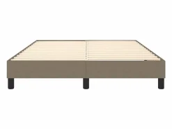 Clicnbuy Somier - 140X190Cm|Estructura de cama box spring tela gris taupe 140x190 cm