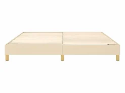 Estructura de cama box spring tela color crema 180x200 cm^Clicnbuy Best