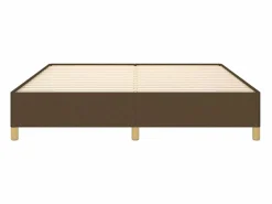 Clicnbuy Somier - 160X200Cm|Estructura de cama box spring tela marrón 160x200 cm