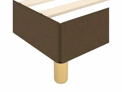 Clicnbuy Somier - 160X200Cm|Estructura de cama box spring tela marrón 160x200 cm
