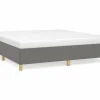 Clicnbuy Estructura de cama box spring tela gris oscuro 180x200 cm Clearance