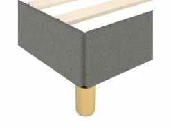 Clicnbuy Estructura de cama box spring tela gris oscuro 180x200 cm Clearance