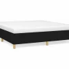 Clicnbuy Estructura de cama box spring tela negro 160x200 cm Sale