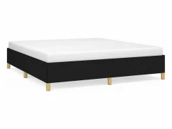 Clicnbuy Estructura de cama box spring tela negro 160x200 cm Sale