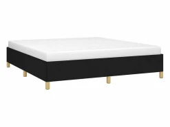 Clicnbuy Estructura de cama box spring tela negro 160x200 cm Sale
