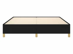 Clicnbuy Estructura de cama box spring tela negro 160x200 cm Sale