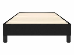 Clicnbuy Somier Tapizado|Somier - 90X190Cm|Estructura de cama box spring tela negro 90x190 cm