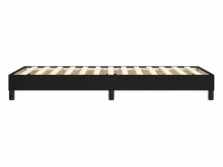 Clicnbuy Somier Tapizado|Somier - 90X190Cm|Estructura de cama box spring tela negro 90x190 cm