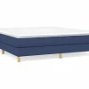 Clicnbuy Estructura de cama box spring tela azul 180x200 cm Hot