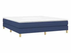 Clicnbuy Estructura de cama box spring tela azul 180x200 cm Hot