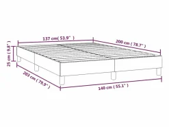 Clicnbuy Somier Tapizado|Estructura de cama box spring terciopelo verde oscuro 140x200cm